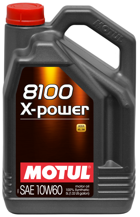 Motul 5L Synthetic Engine Oil 8100 10W60 X-Power - 106144 Photo - Primary