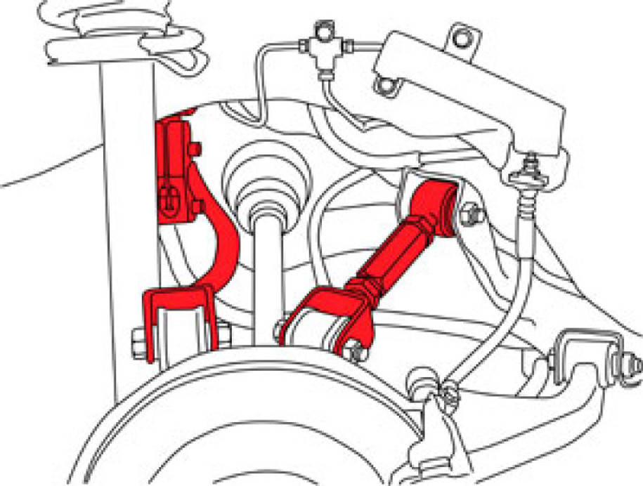 SPC Performance 95-98 Nissan 240SX Rear Driver Side Adjustable Control Arm - 67775 Photo - Unmounted