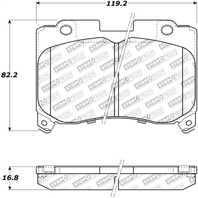 StopTech Performance 5/93-98 Toyota Supra Turbo Front Brake Pads - 309.06290
