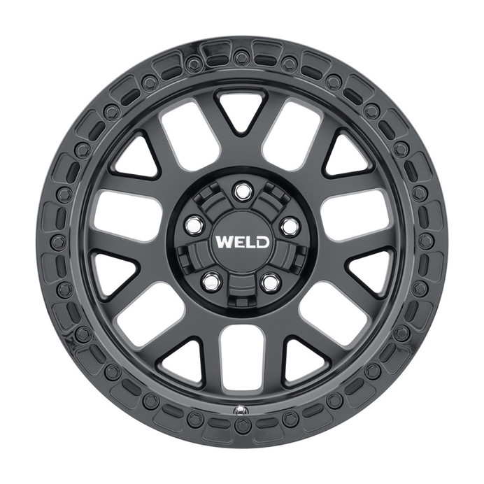 Weld W104 17X9.0 Cinch 6X135 6X139.7 ET00 BS5.00 Satin Black Gloss Black 106.1 - W10479098500 Photo - Primary