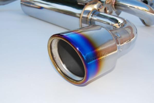Invidia 03-05 Infiniti FX35/45 Gemini Rolled Titanium Tip Cat-back Exhaust - HS03IFXGID