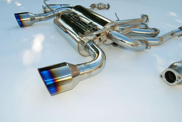 Invidia 03-05 Infiniti FX35/45 Gemini Rolled Titanium Tip Cat-back Exhaust - HS03IFXGID Photo - Primary