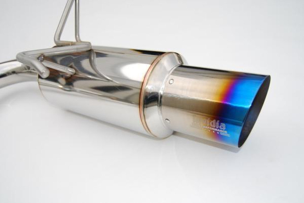 Invidia 2008-2014 STi Hatch / 2011-2014 WRX Hatch Dual N1 Single Layer Titanium Tipped Cat-back Exhaust - HS08STIGTT Muffler
