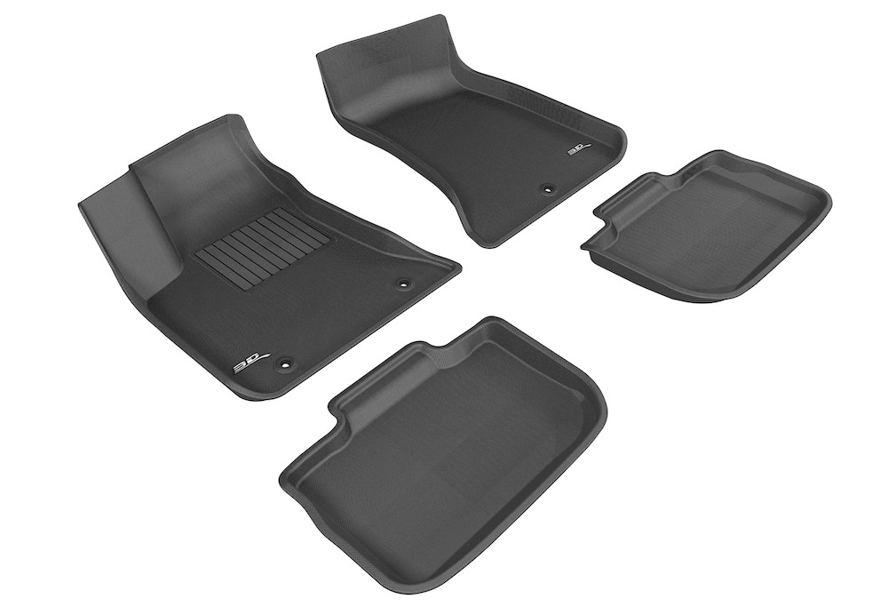 3D MAXpider 2011-2019 Chrysler 300/300C Rwd Kagu 1st & 2nd Row Floormats - Black - L1CY00401509