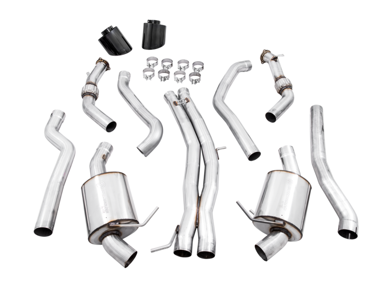 AWE Tuning Audi B9 RS5 Touring Edition Exhaust - w/ Diamond Black RS Tips - 3015-33108 Photo - out of package