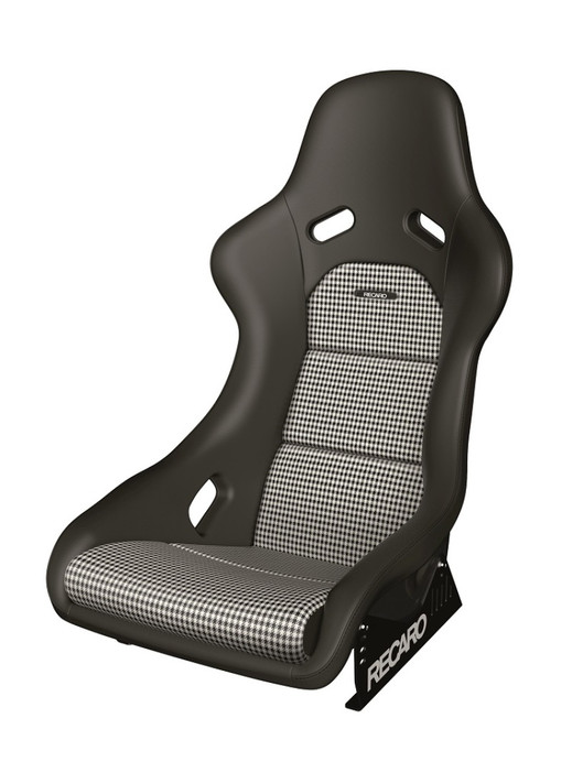 Recaro Classic Pole Position ABE Seat - Black Leather/Pepita Fabric - 087.00.0B25-01 User 1