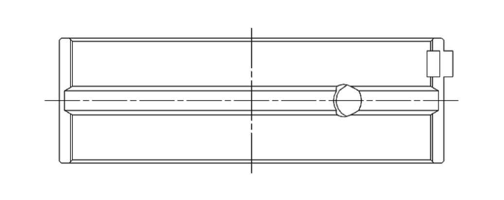 ACL Toyota 3SGTE Standard Size High Performance Main Bearing Set - 5M8361H-STD Technical Drawing