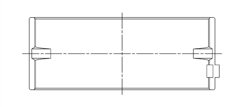ACL Toyota 3SGTE Standard Size High Performance Main Bearing Set - 5M8361H-STD Technical Drawing