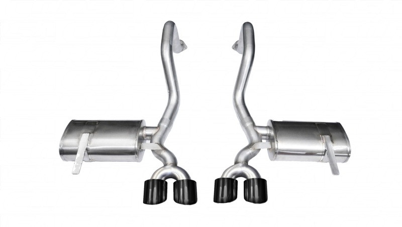 Corsa 97-04 Chevrolet Corvette C5 Z06 5.7L V8 Black Xtreme Axle-Back Exhaust - 14961BLK