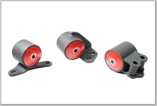 Innovative 92-95 Civic B/D Series Black Steel Mounts 75A Bushings (3 Bolt) - 10150-75A Photo - Primary