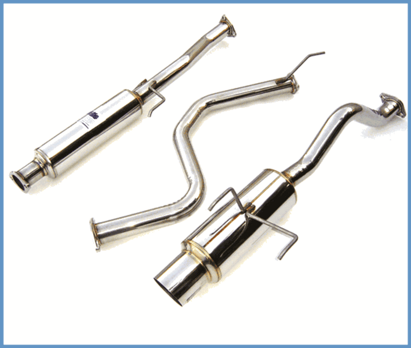 Invidia 94-01 Acura Integra 2DR LS/RS/ 97+ Type-R 2DR 60mm (101mm tip) Cat-back Exhaust - HS94AI1GTP