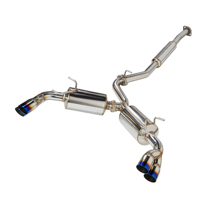 REMARK Sports Touring CatBack Exhaust, Toyota GR86 / Subaru BRZ 2022+, Burnt Stainless Tip - RK-C4063T-04T