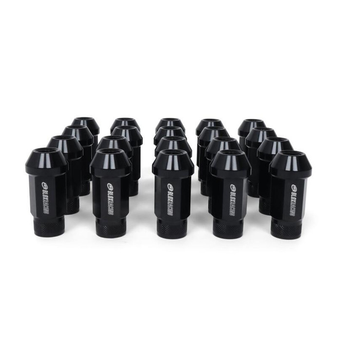 BLOX Racing Street Series Forged Lug Nuts - Black 12 x 1.5mm - Set of 16 (New Design) - BXAC-00103-SSBK User 1