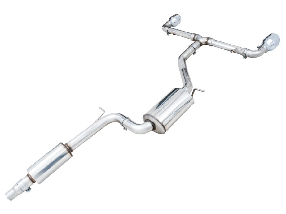 AWE 2022 VW GTI MK8 Touring Edition Exhaust - Chrome Silver Tips - 3015-32658 Photo - out of package