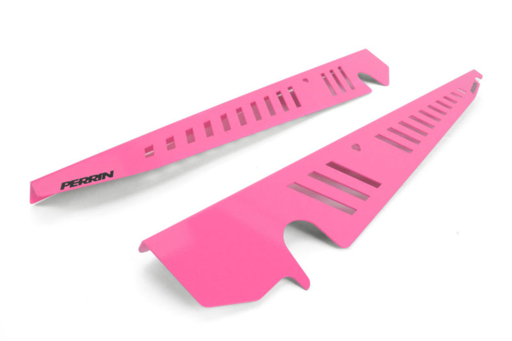 Perrin 2015+ Subaru WRX/STI Fender Shroud Set - Hyper Pink - PSP-ENG-550HP