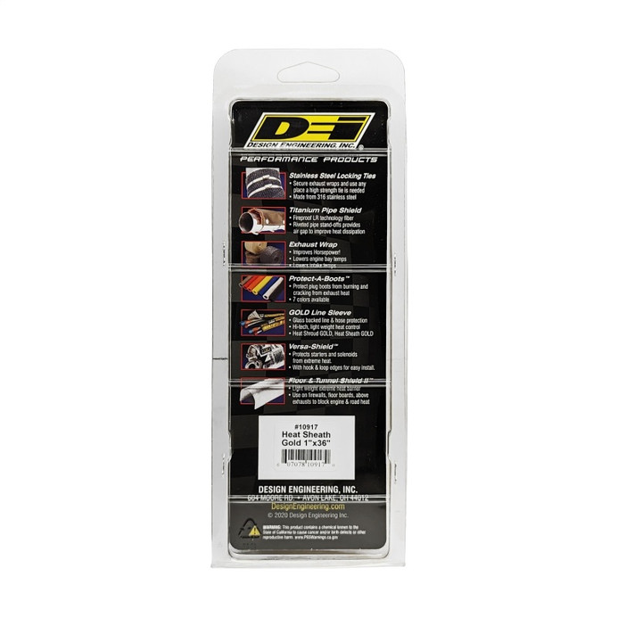 DEI Heat Sheath GOLD 1in x 36in - 10917 Photo - Unmounted
