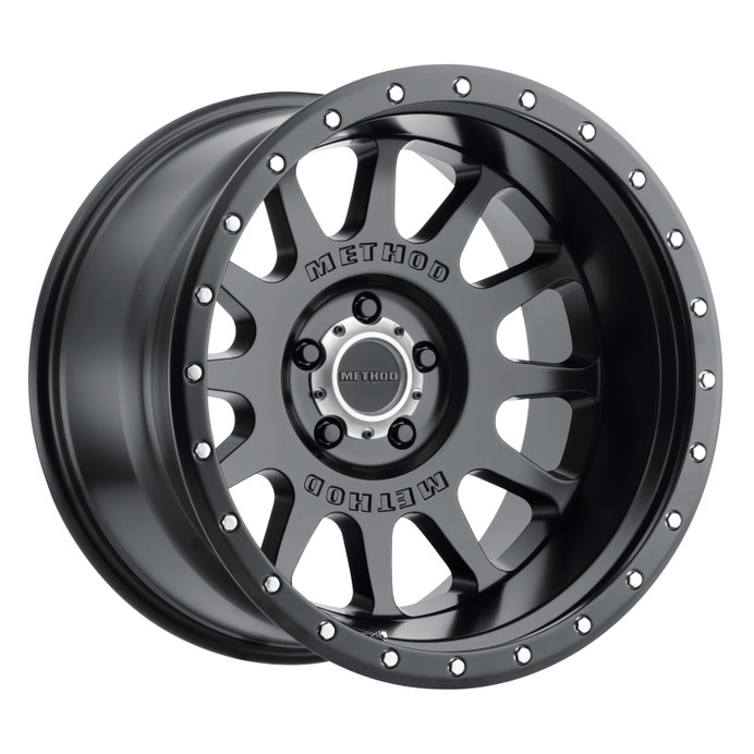 Method MR605 NV 20x9 -12mm Offset 5x150 110.5mm CB Matte Black Wheel - MR60529058512N