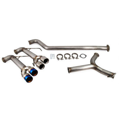 ETS 2022 Subaru WRX Muffled Non-Resonated Catback Exhaust System Stealth Black Tips - 200-60-EXH-009