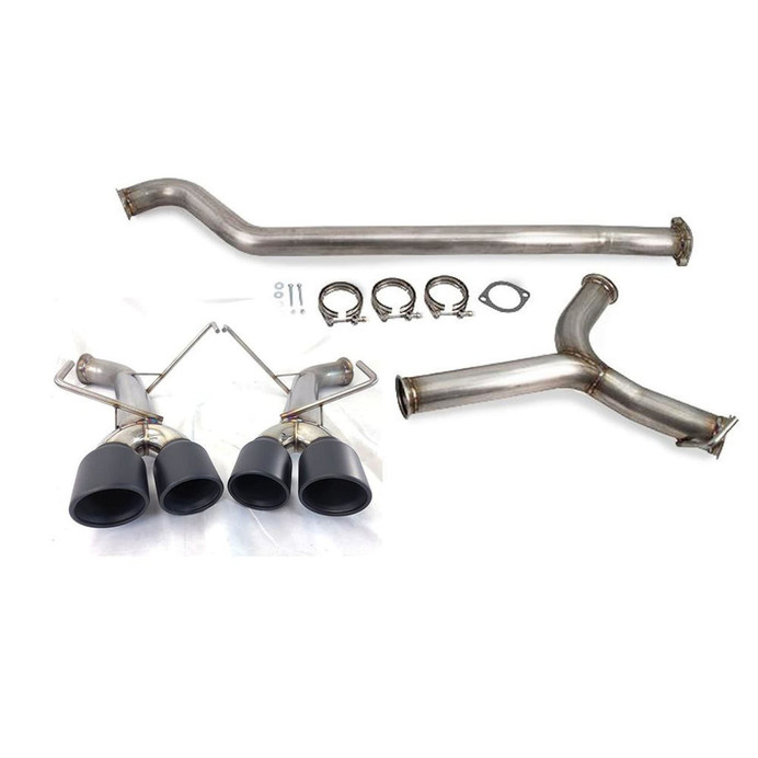 ETS Subaru WRX 2022 Muffled & Non-Resonated Catback Exhaust System Stealth Black Tips - 200-60-EXH-009