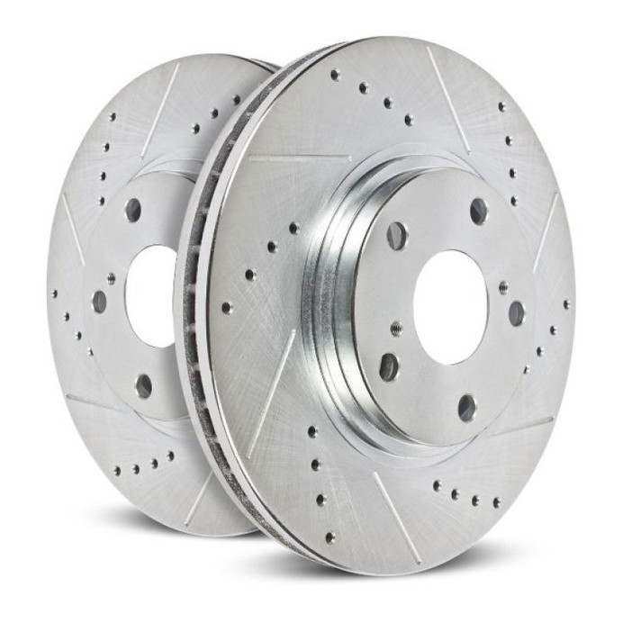 Power Stop 11-21 GMC Sierra 3500 HD Front Left Evolution Drilled & Slotted Rotor - AR82153XL Photo - Primary