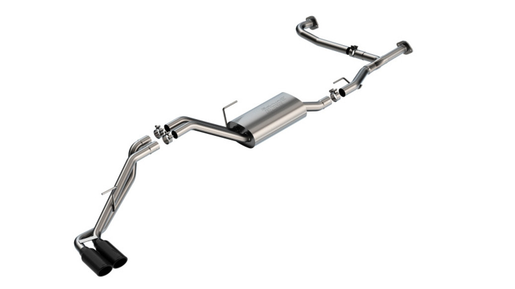 Borla 22-23 Nissan Frontier 3.8L V6 2WD/4WD AT S-Type Catback Exhaust - Black Chrome Tips - 140919BC Photo - Primary