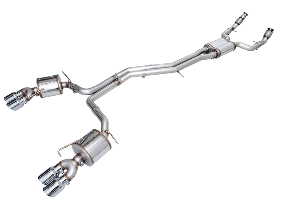 AWE Tuning 19-23 Audi C8 S6/S7 2.9T V6 AWD Touring Edition Exhaust - Chrome Silver Tips - 3015-42103 Photo - Primary