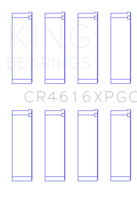 King Subaru FA20 / Toyota 4U-GSE - Size .25 Oversized Tri-Metal Connecting Rod Bearing Set - CR4616XPGC0.25
