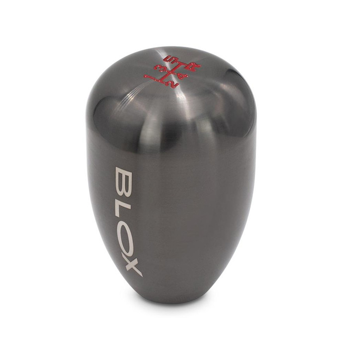 BLOX Racing 5-Speed Billet Shift Knob - Gun Metal 12x1.25mm - BXAC-00210