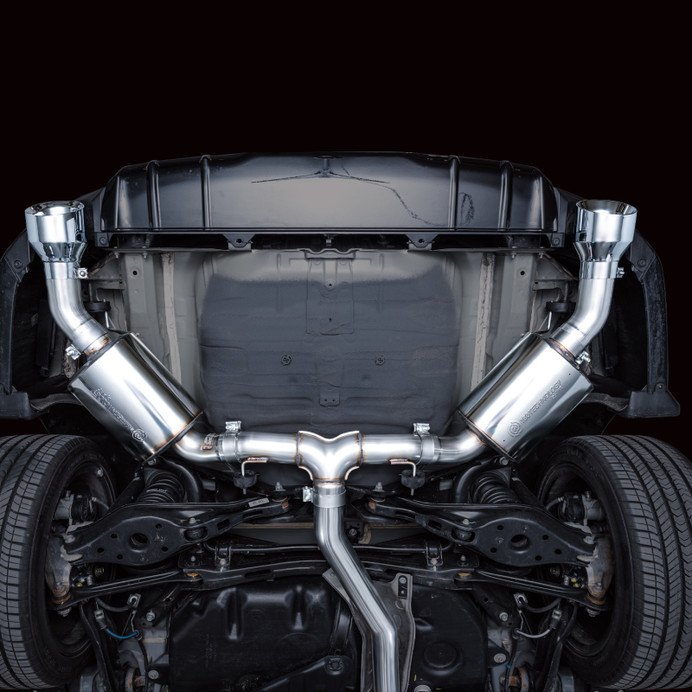 AWE Tuning 2022+ Honda Civic Si FE1 FWD Touring Edition Catback Exhaust - Dual Chrome Silver Tips - 3015-32331 Photo - Mounted