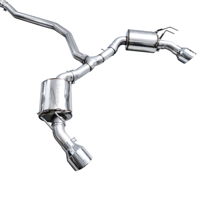 AWE Tuning 2022+ Honda Civic Si FE1 FWD Touring Edition Catback Exhaust - Dual Chrome Silver Tips - 3015-32331 Photo - out of package