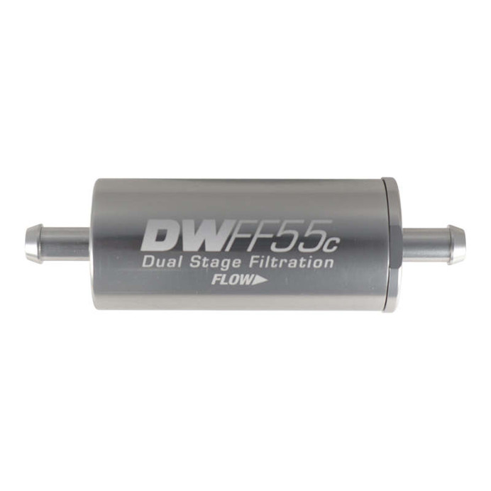 DeatschWerks 5/16in 10 Micron 55mm In-Line Fuel Filter Kit - 8-03-55C-010K Photo - Primary