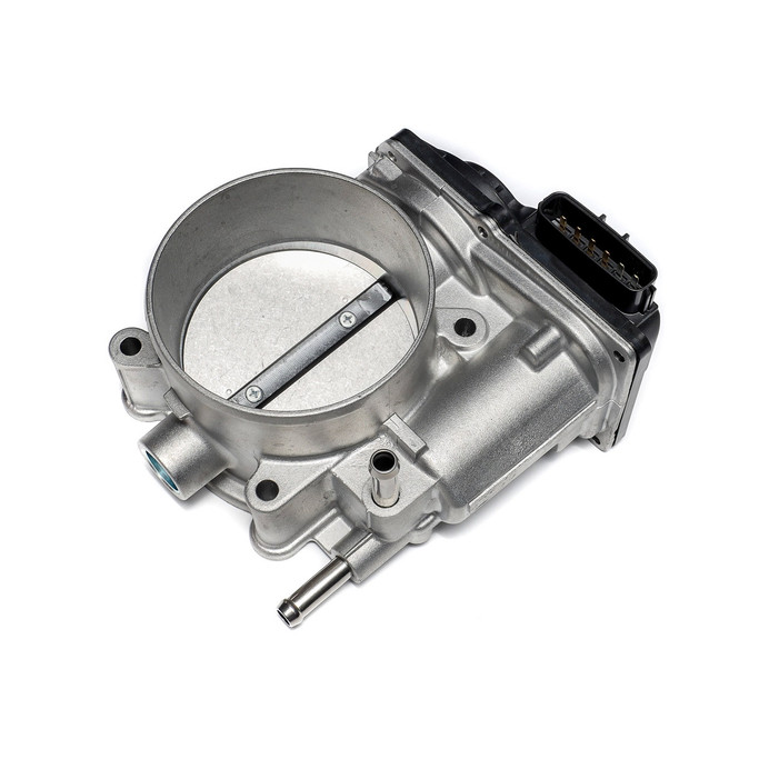 IAG Performance Big Bore 76mm Throttle Body w/ Electronics & Silver Adapter Package for Subaru STI Process West Intake Manifolds - IAG-AFD-2028SL