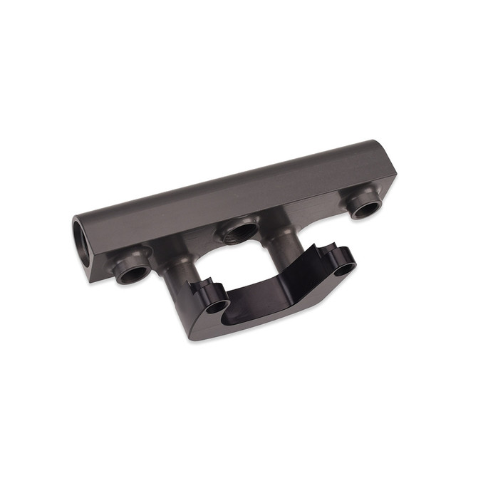 IAG Performance Fuel Rail Adapter Bracket Set 2002-05 Subaru WRX w/ JDM STI Intake Manifold - IAG-AFD-2110BK