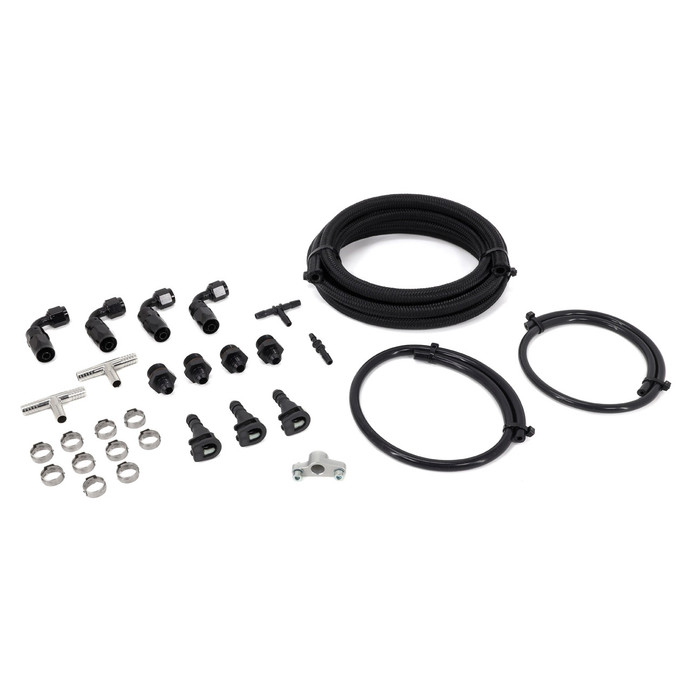 IAG Performance Braided Fuel Line & Fitting Kit for IAG Top Feed Fuel Rails & OEM FPR 08-09 LGT - IAG-AFD-2200-4