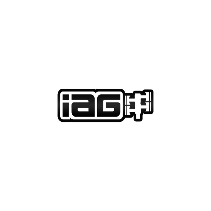 IAG Performance 6 Inch Gloss Black Die Cut Sticker - Sold Individually - IAG-AWS-1200GBK