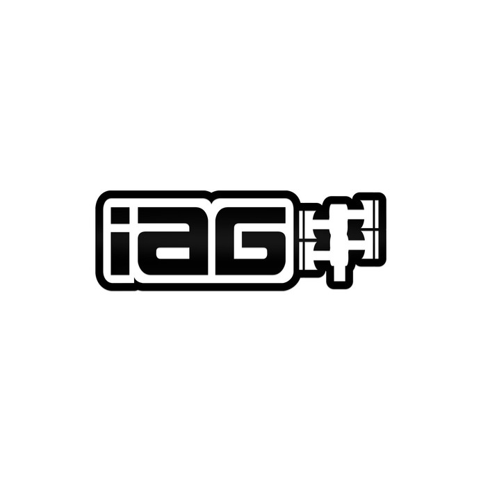 IAG Performance 12 Inch Gloss Black Die Cut Sticker - Sold Individually - IAG-AWS-1210GBK
