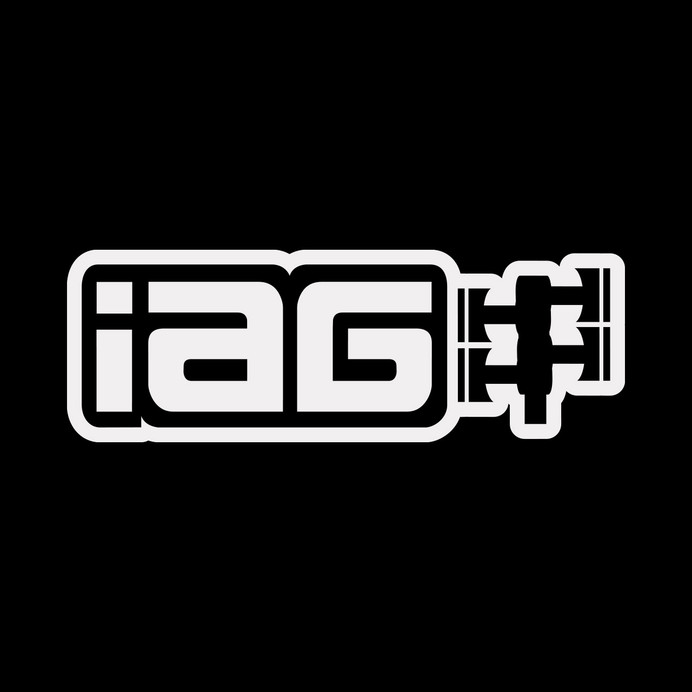 IAG Performance 20 Inch Matte White Die Cut Sticker - Sold Individually - IAG-AWS-1220MWH