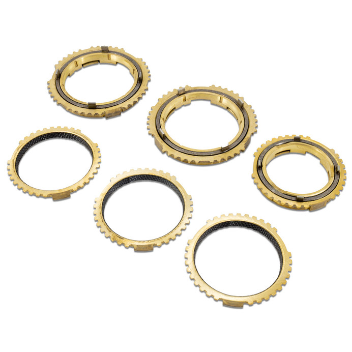 IAG Performance 6MT 1 - 6 Brass Synchro Gear Set with Gears 1 - 6 Carbon Faced Brass (2008 + STI) - IAG-DRV-1044