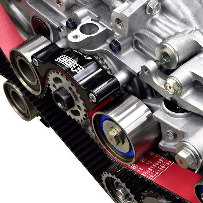 IAG Performance Timing Belt Kit with IAG Red Racing Belt Timing Guide Idlers & Tensioner 02-14 WRX 04-21 STI - IAG-ENG-5131RD