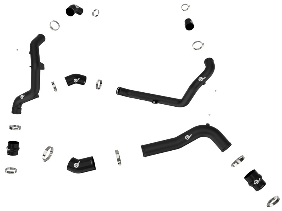 aFe 22-23 Ford Explorer BladeRunner Aluminum Hot and Cold Charge Pipe Kit - Blk - 46-20674-B Photo - Unmounted