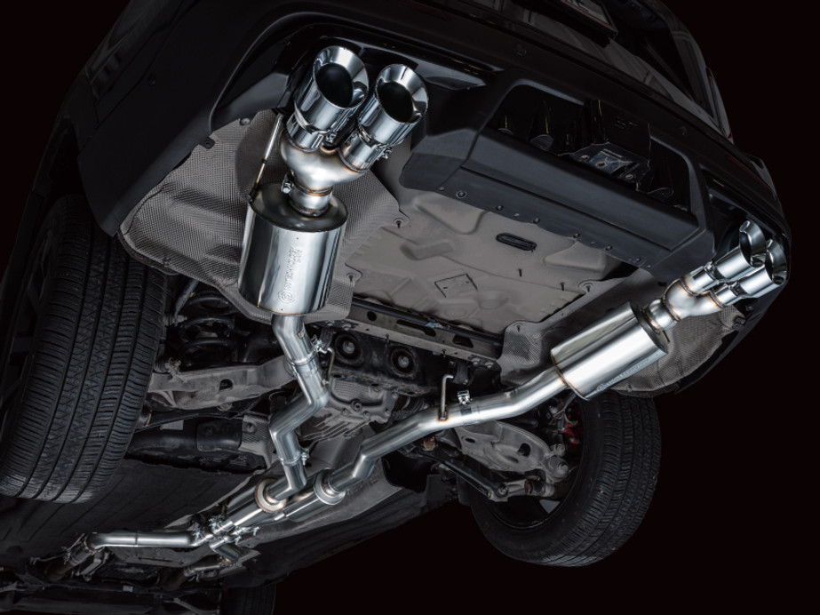 AWE Tuning 2020+ Ford Explorer ST Touring Edition Exhaust w/ Chrome Silver Tips - 3015-42625 Photo - Mounted