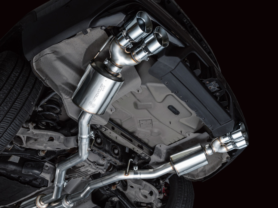 AWE Tuning 2020+ Ford Explorer ST Touring Edition Exhaust w/ Chrome Silver Tips - 3015-42625 Photo - Mounted