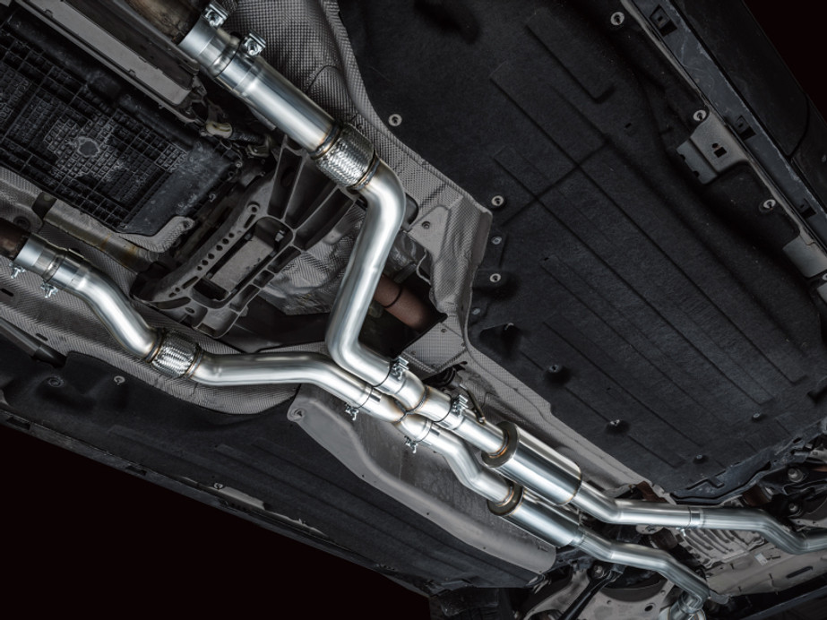 AWE Tuning 2020+ Ford Explorer ST Touring Edition Exhaust w/ Chrome Silver Tips - 3015-42625 Photo - Mounted