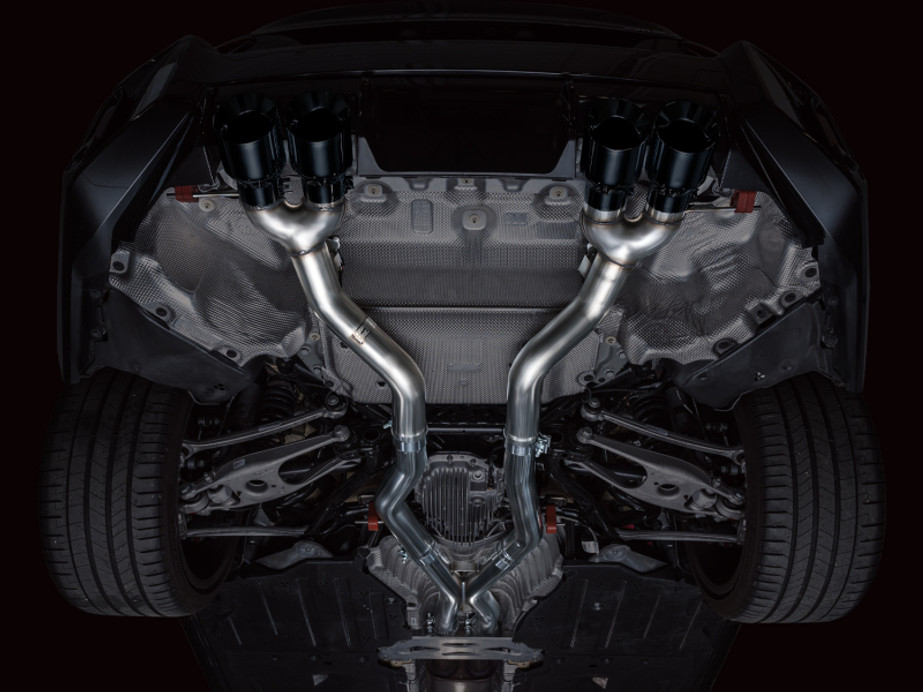 AWE Tuning 23-24 BMW G87 M2 Track Edition Exhaust - Diamond Black Tips - 3020-43487 Photo - Mounted