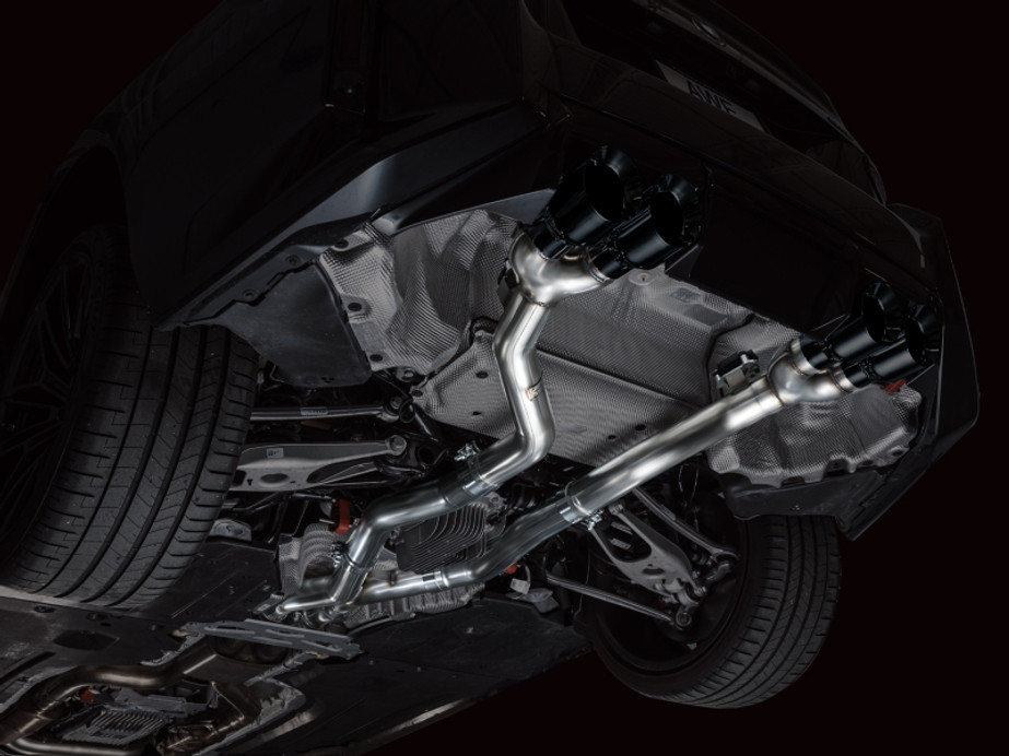 AWE Tuning 23-24 BMW G87 M2 Track Edition Exhaust - Diamond Black Tips - 3020-43487 Photo - Mounted