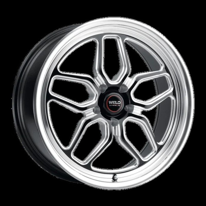 Weld Laguna Drag S152 17x10 / +49 / 5x114.3 / 78.1 CB - Gloss Black W/ Milled Spoke - S15270067P49