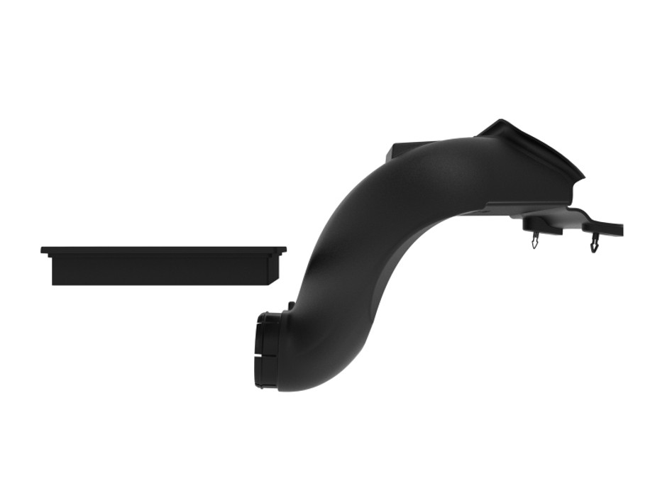 aFe 21-24 Ford F-150 V6/V8 Dynamic Air Scoop w/ Pro DRY S Filter (D.A.S. PLUS) - 55-11001D Photo - Unmounted