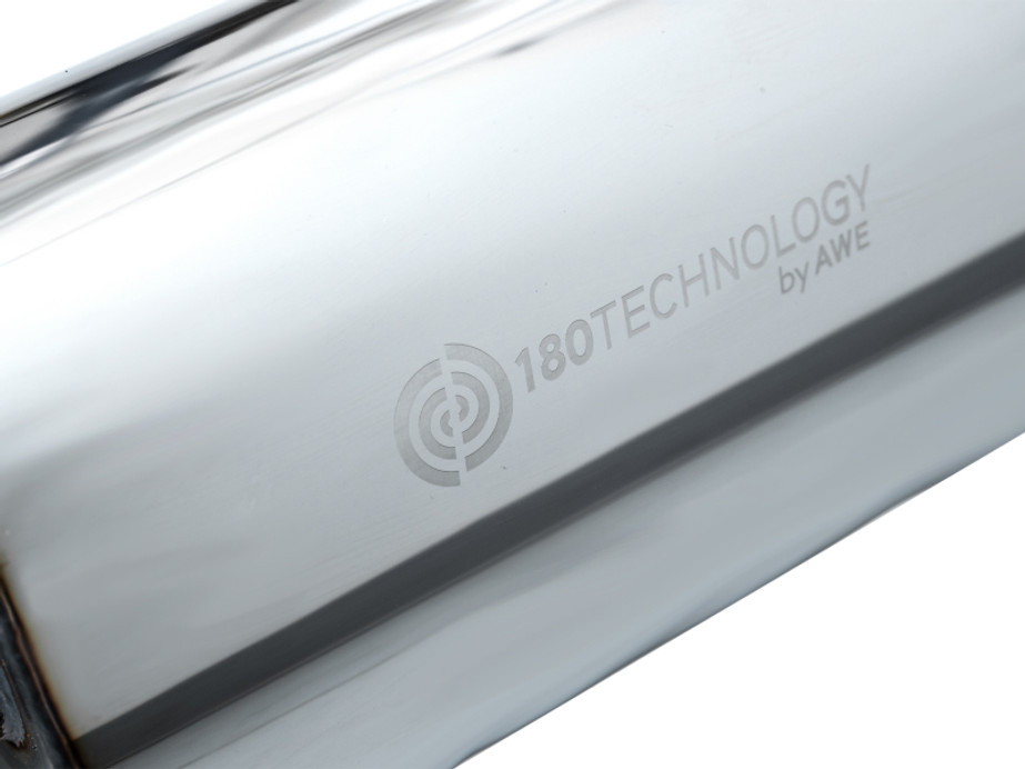 AWE 23-24 Toyota GR Corolla Touring Edition Catback Exhaust - Chrome Silver Tips - 3015-52472 Photo - out of package