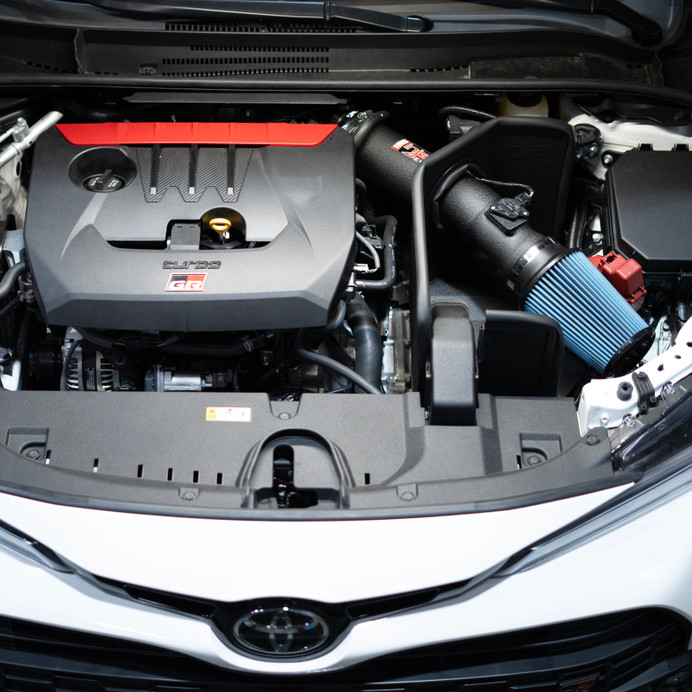 Injen 23-25 Toyota GR Corolla L3-1.6L Turbo Wrinkle Black Short Ram Cold Air Intake - SP2082WB Photo - Mounted