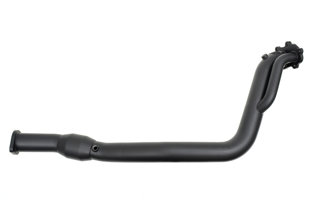 GrimmSpeed 08+ WRX/08+ STi/05-09 LGT 5-Speed/6-Speed Downpipe 3in Catted w/ Black Ceramic Coating - 007092